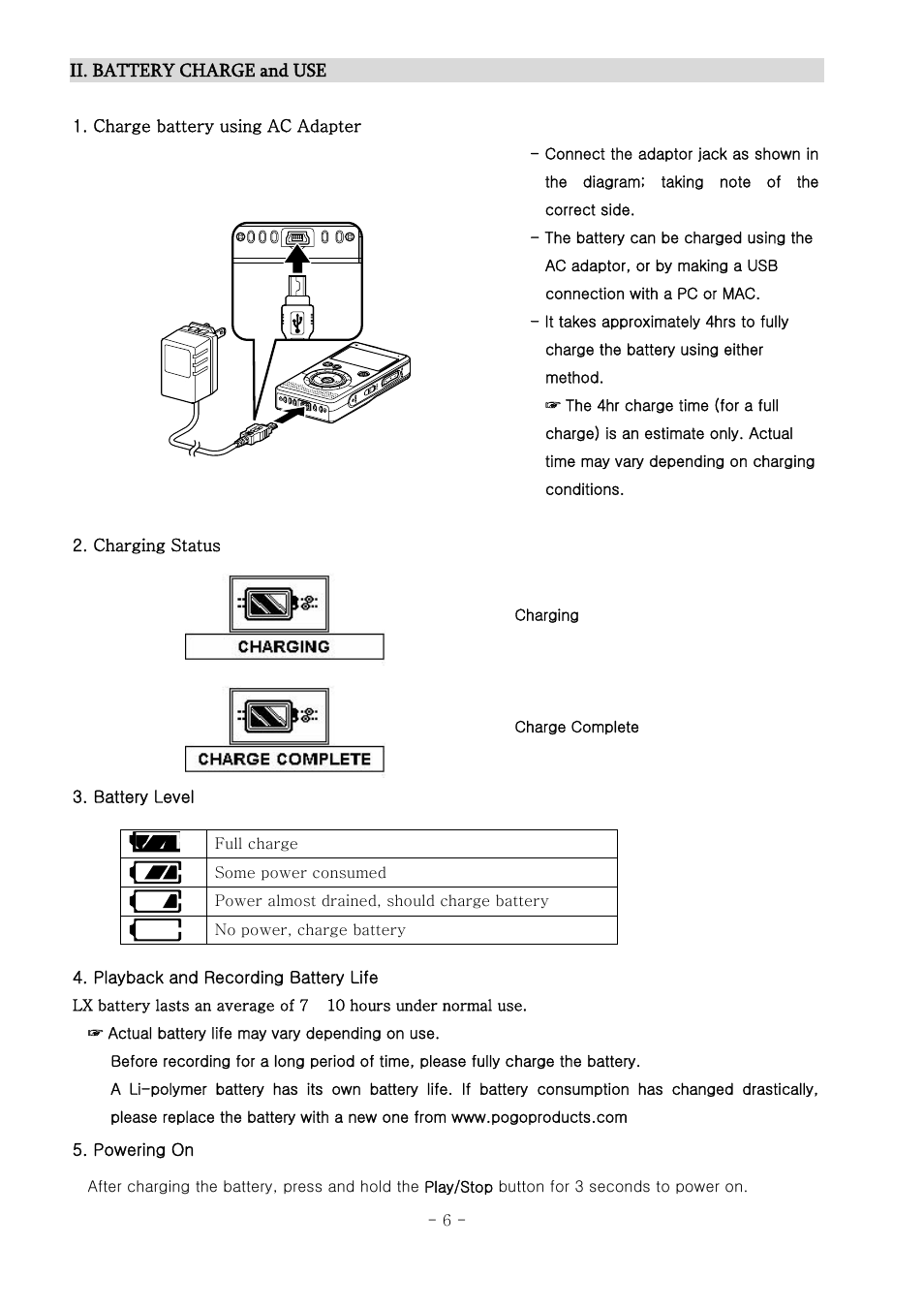 PoGo Products RadioYourWay LX User Manual | Page 7 / 46