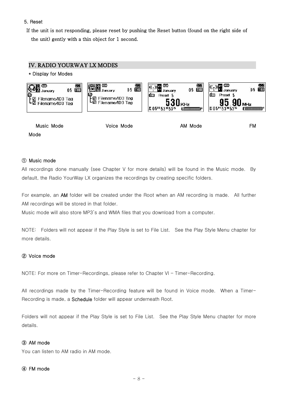 PoGo Products RadioYourWay LX User Manual | Page 9 / 46