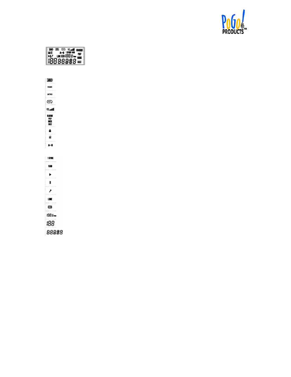 PoGo Products Recordable MP3 Player User Manual | Page 3 / 13