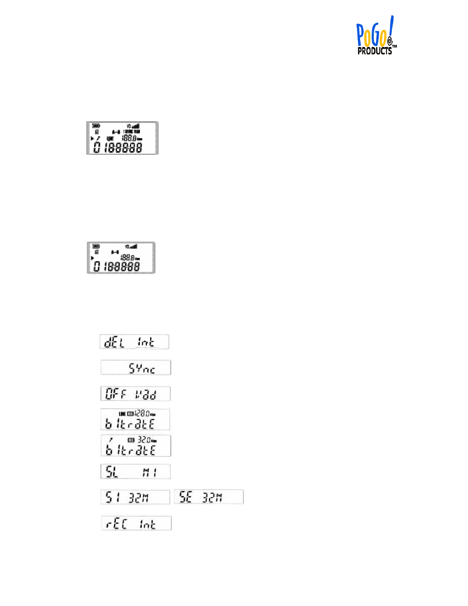 PoGo Products Recordable MP3 Player User Manual | Page 9 / 13