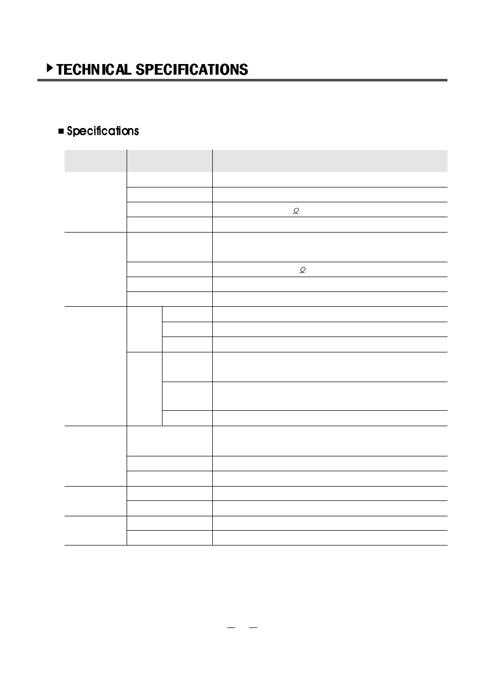 Category item specification | PoGo Products EVR-100 User Manual | Page 44 / 48