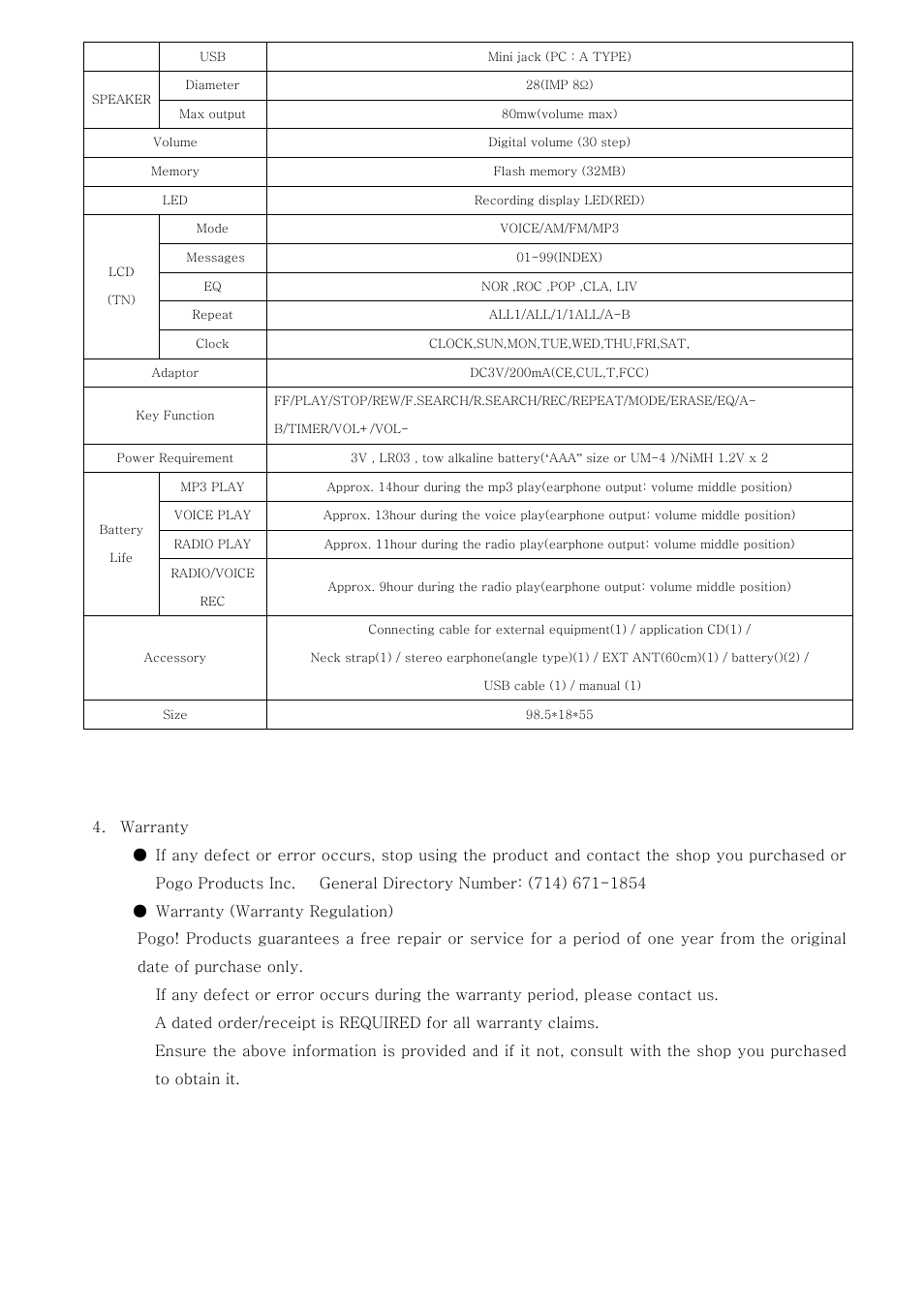 PoGo Products Radio YourWay User Manual | Page 37 / 39