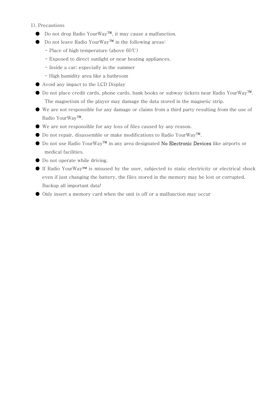 PoGo Products Radio YourWay User Manual | Page 4 / 39