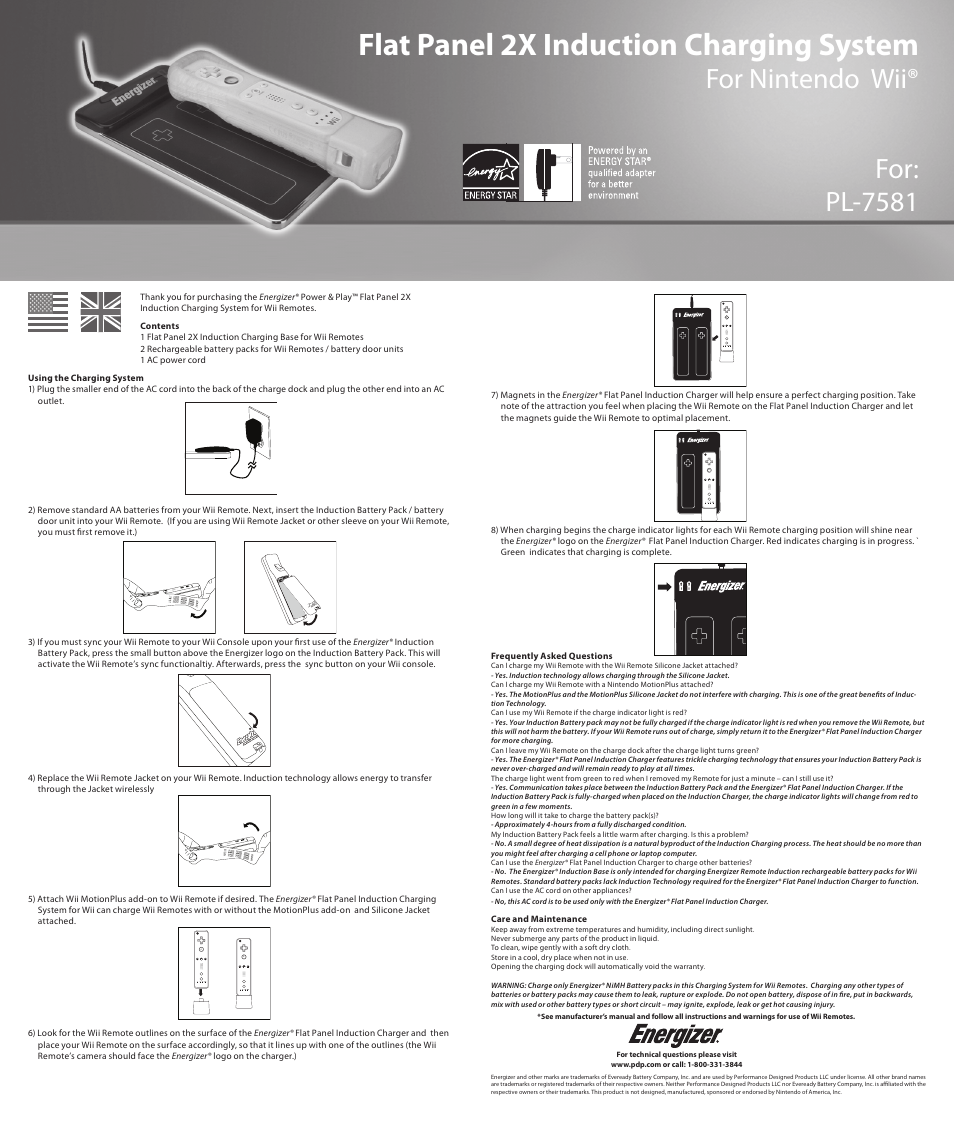 PDP PL-7581 User Manual | 6 pages