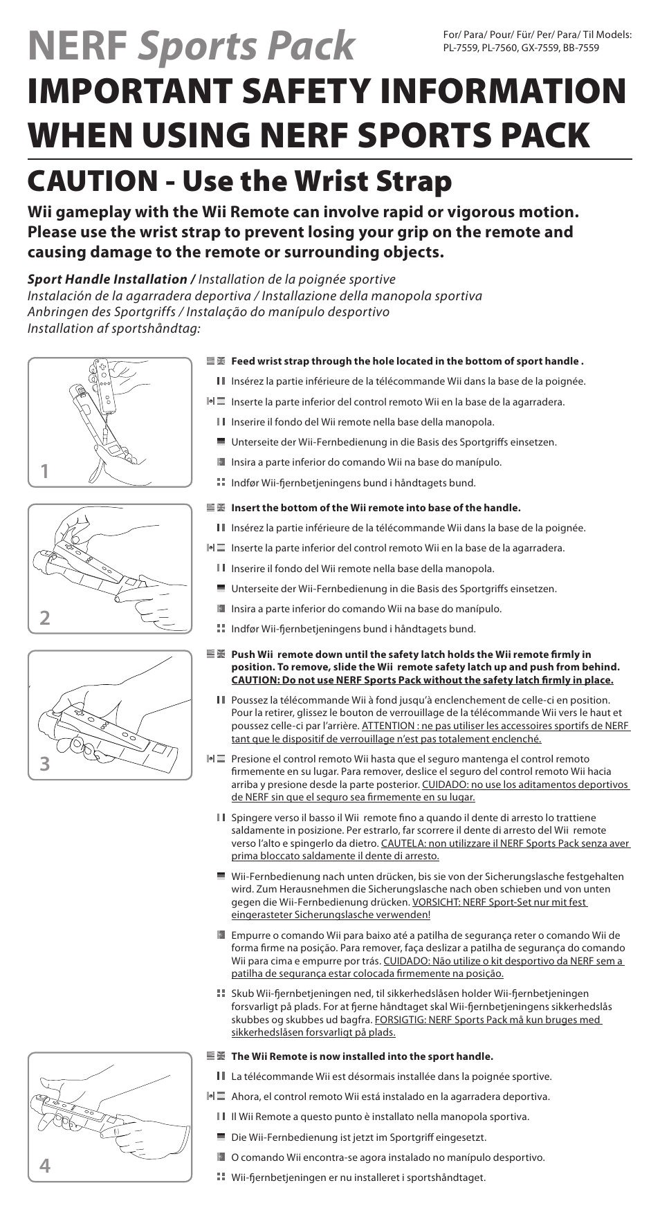 PDP PL-7560 User Manual | 4 pages
