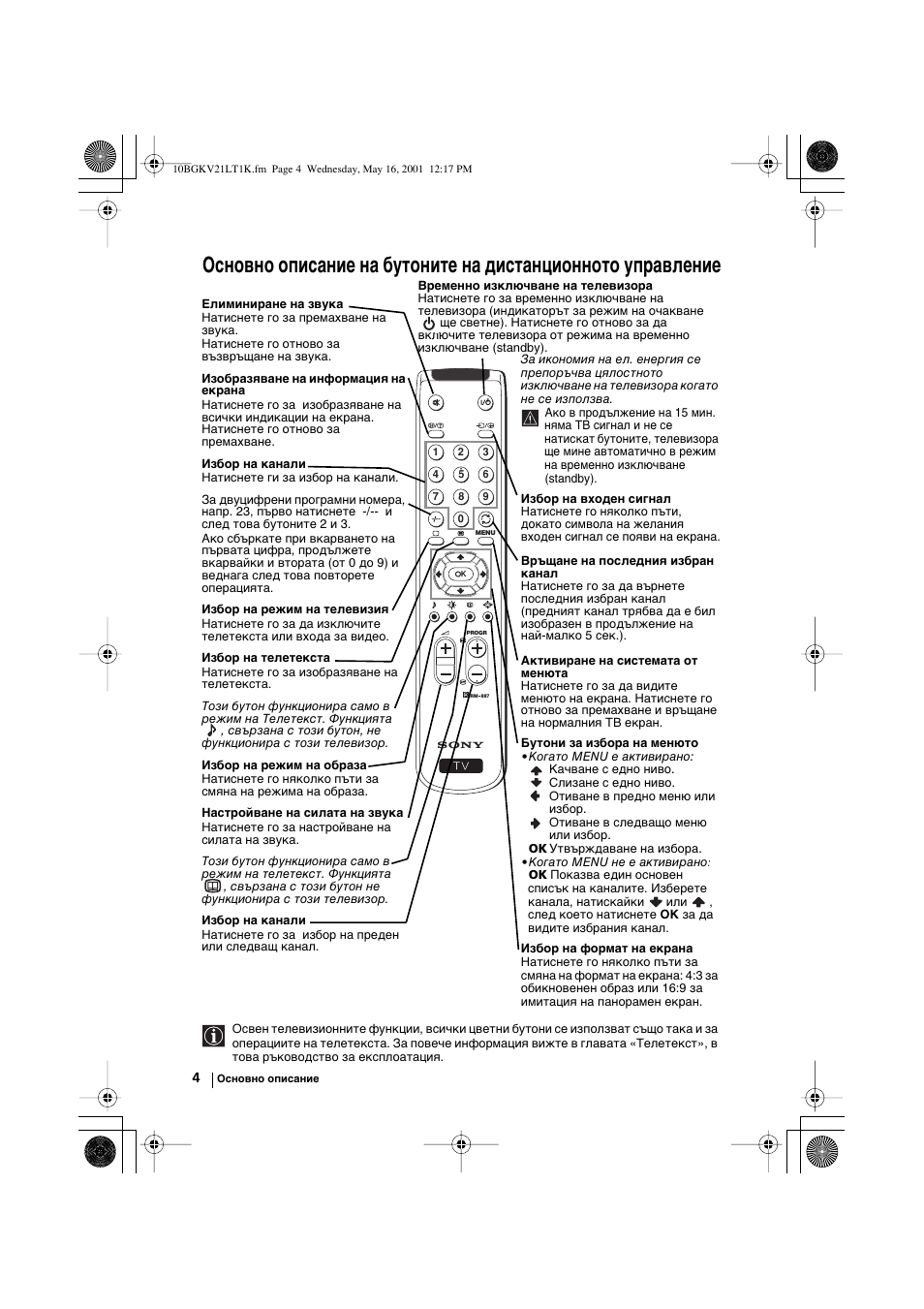 Sony KV-21LT1K User Manual | Page 76 / 128