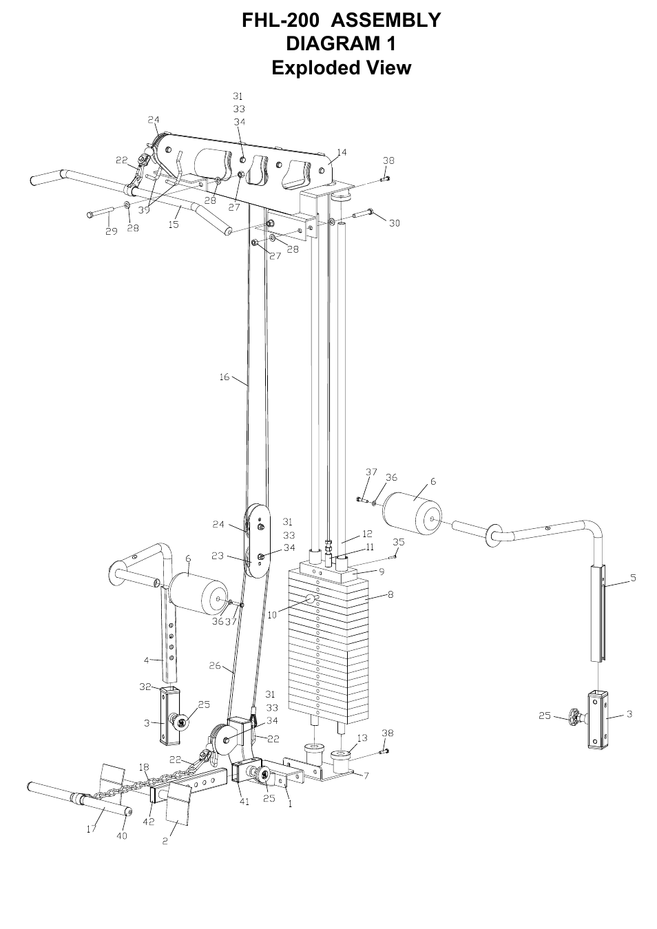 ProSpot Fitness Bench FHL-200 User Manual | Page 3 / 9