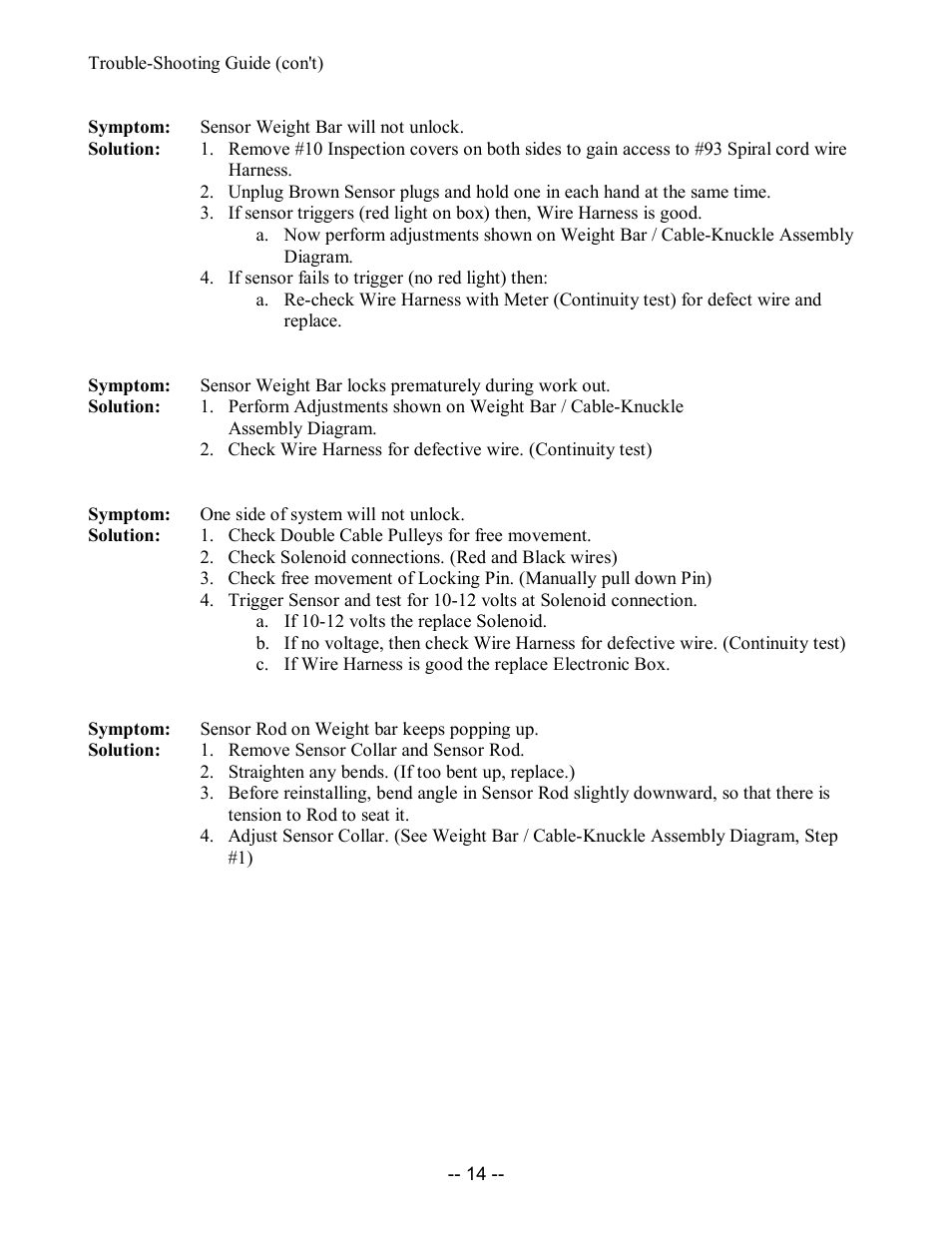 ProSpot Fitness P-50 User Manual | Page 14 / 15