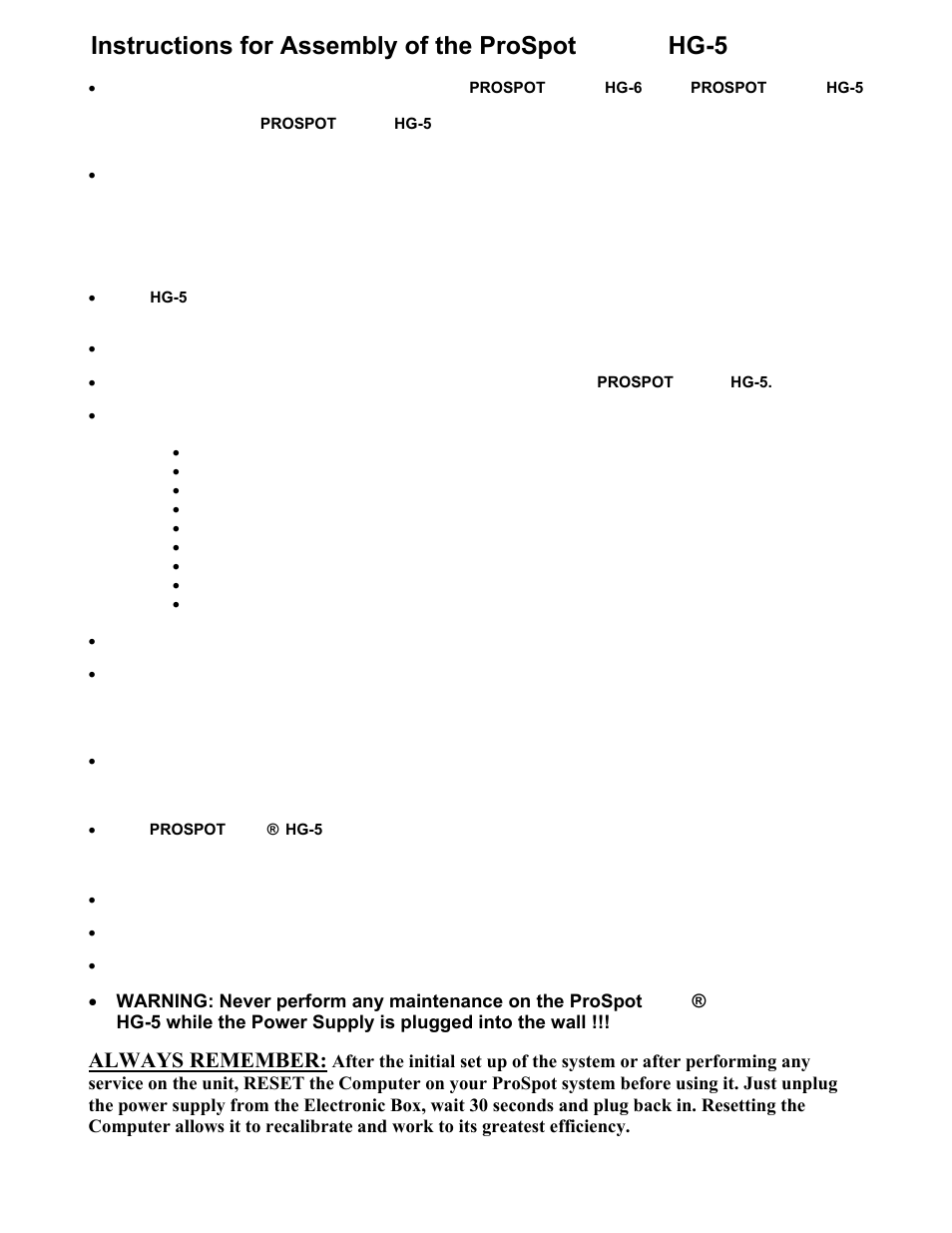 ProSpot Fitness FUSION HG-5 User Manual | Page 3 / 29