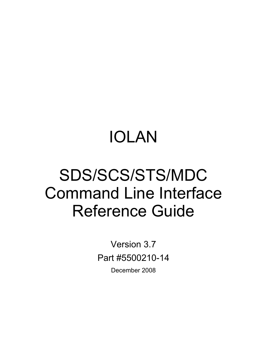 Perle Systems IOLAN SDS User Manual | 162 pages