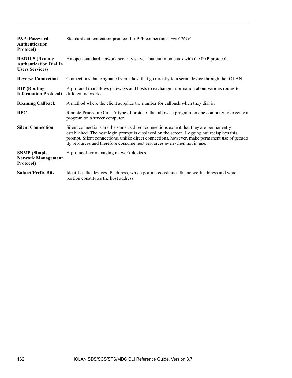 Perle Systems IOLAN SDS User Manual | Page 162 / 162