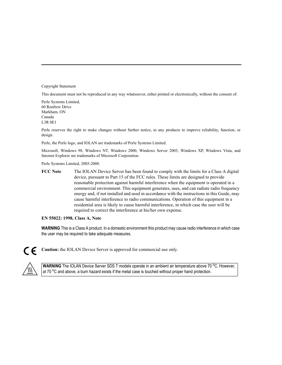 Perle Systems IOLAN SDS User Manual | Page 2 / 162