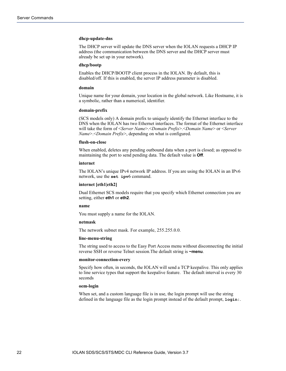 Perle Systems IOLAN SDS User Manual | Page 22 / 162