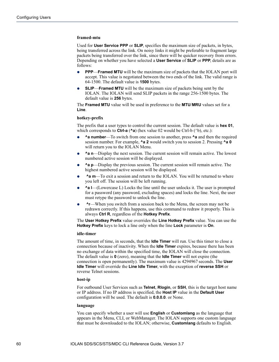 Perle Systems IOLAN SDS User Manual | Page 60 / 162
