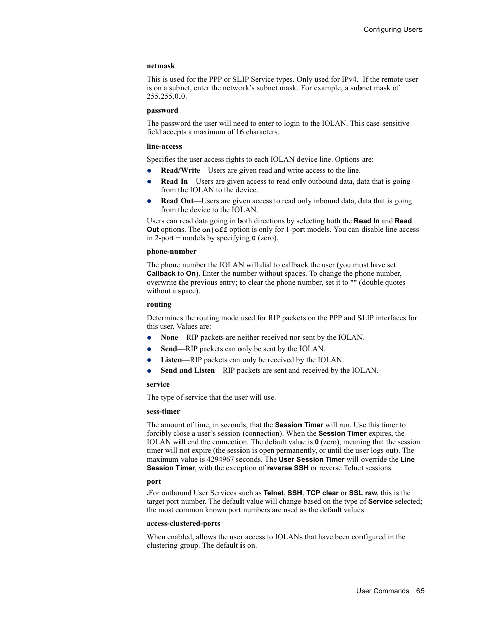 Perle Systems IOLAN SDS User Manual | Page 65 / 162