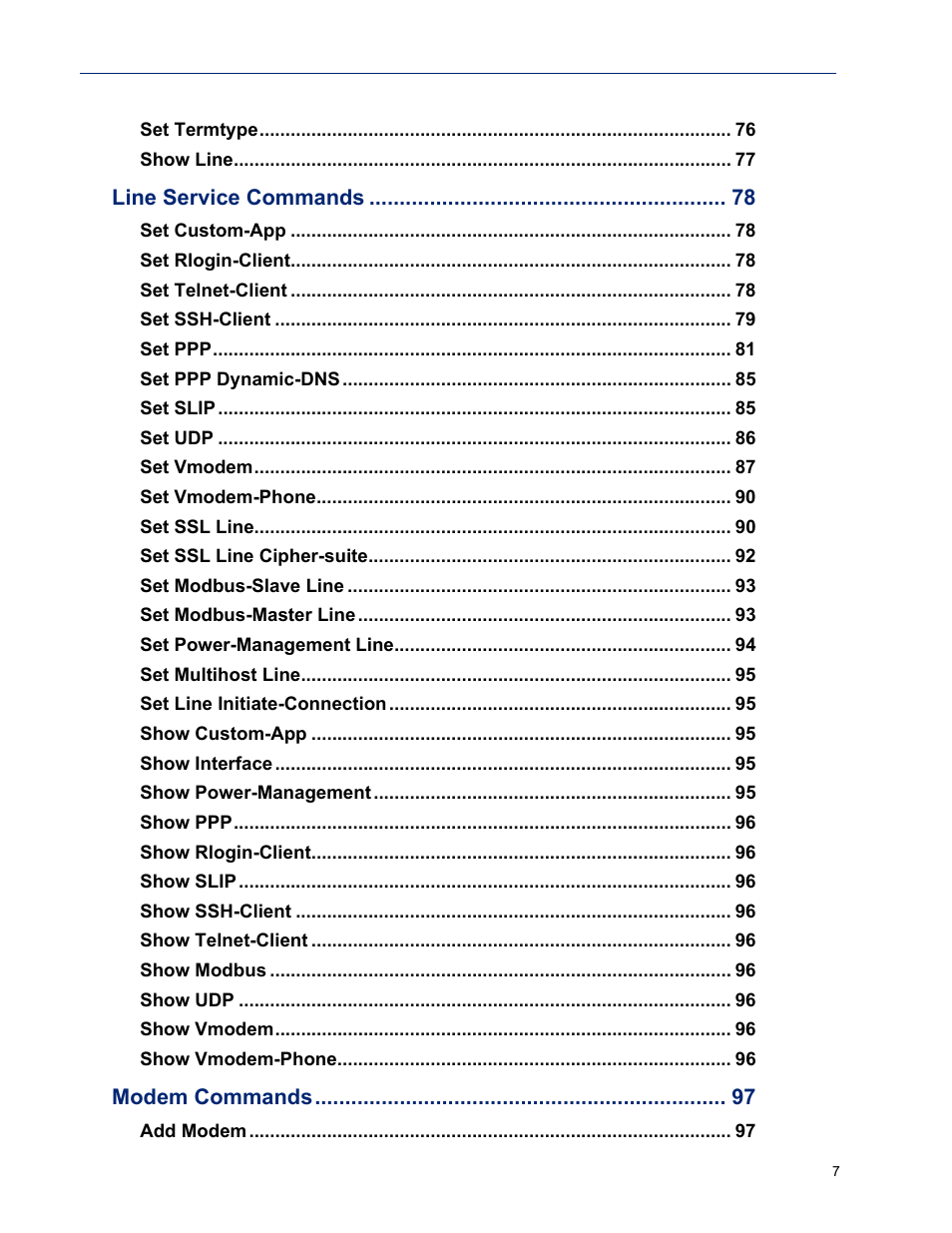 Perle Systems IOLAN SDS User Manual | Page 7 / 162