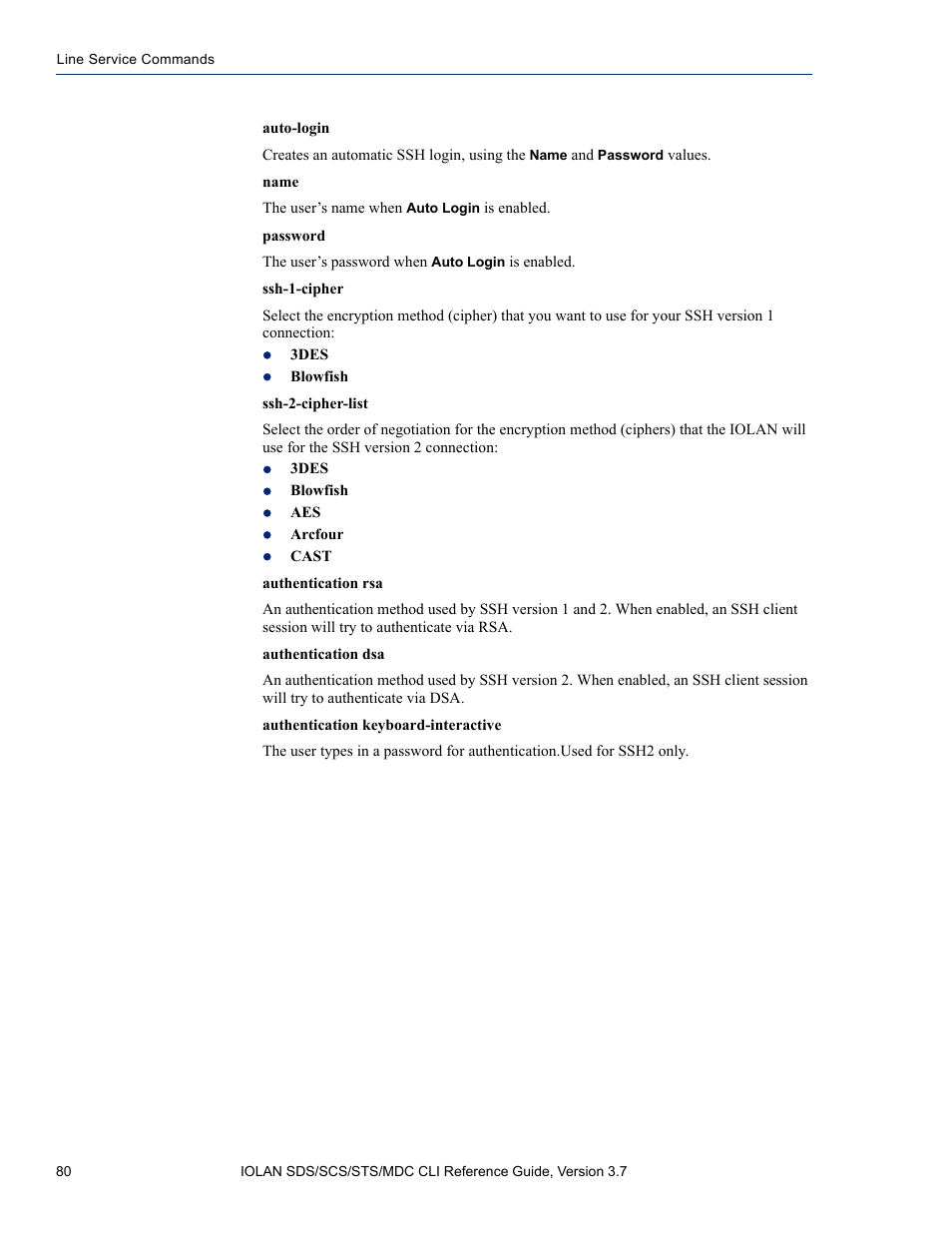 Perle Systems IOLAN SDS User Manual | Page 80 / 162