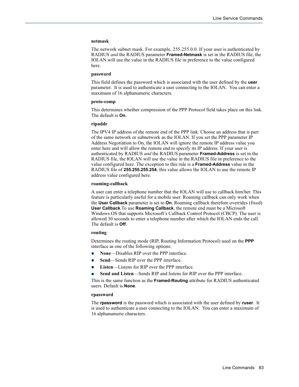 Perle Systems IOLAN SDS User Manual | Page 83 / 162