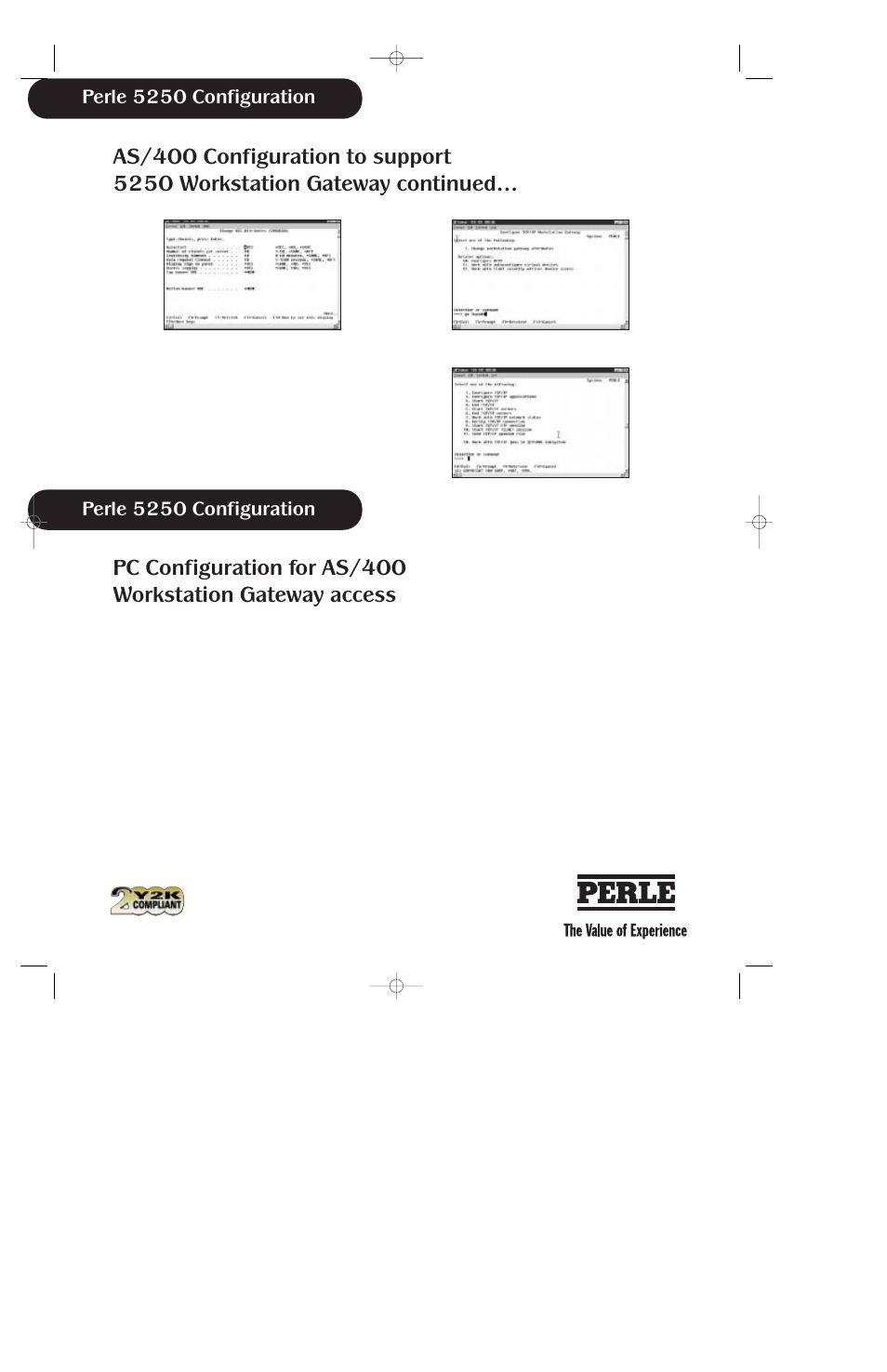 Perle 5250 configuration | Perle Systems 5250 User Manual | Page 3 / 4
