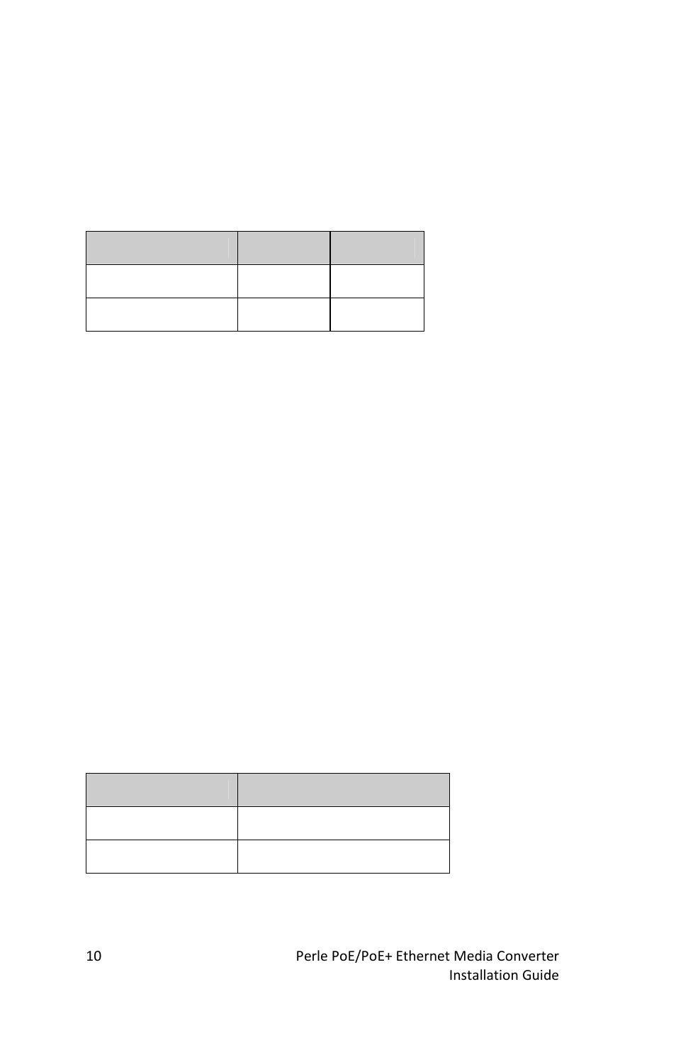 Dip switch settings bank 1, Auto negotiation copper (switch 1), Link mode (switch 2) | Perle Systems MEDIA CONVERTERS S-1110DPP User Manual | Page 10 / 30