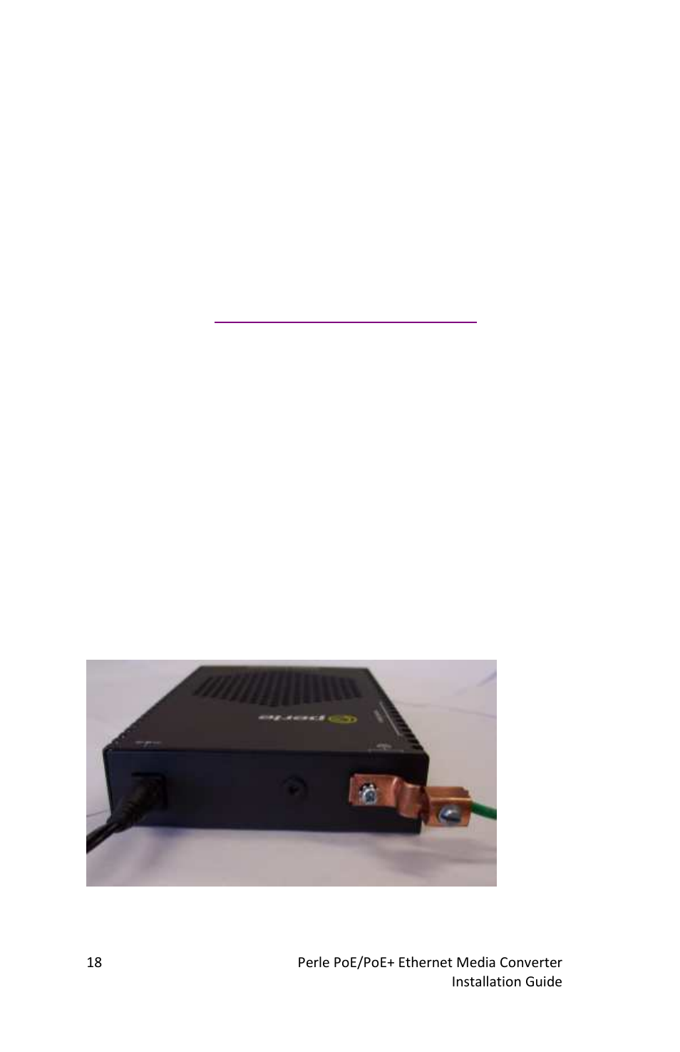 Installing the copper cable, Grounding the media converter, Attaching the grounding lug | Perle Systems MEDIA CONVERTERS S-1110DPP User Manual | Page 18 / 30