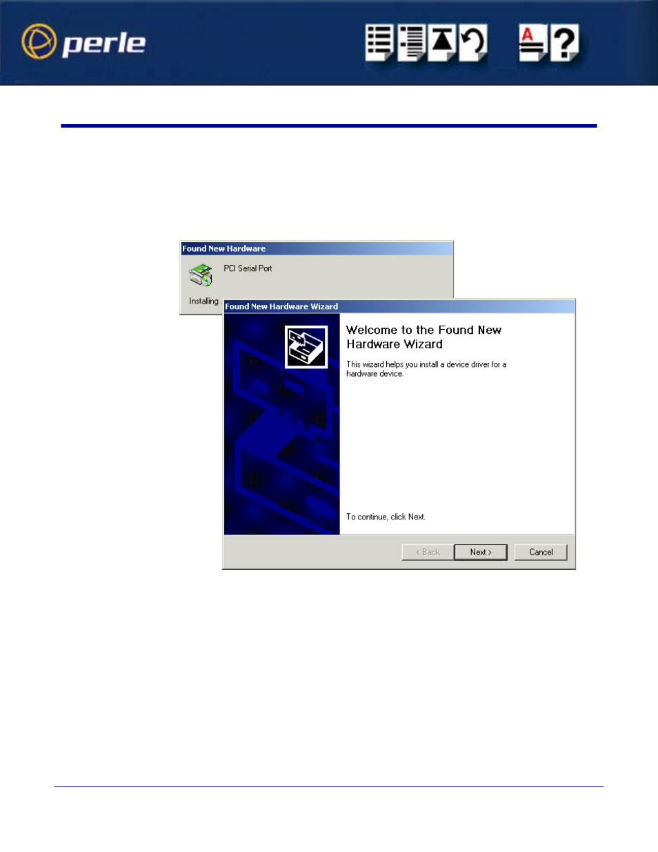 Installing, Device drivers and utilities onto your system | Perle Systems Speed LE 1P User Manual | Page 18 / 61