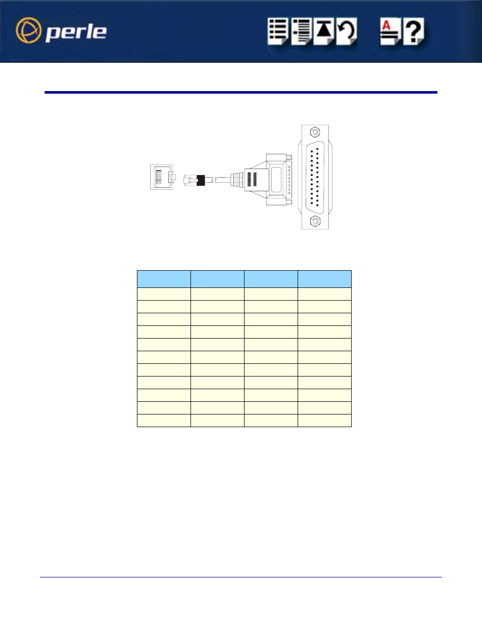 Rj45 10-pin to db25 converter | Perle Systems Speed LE 1P User Manual | Page 45 / 61