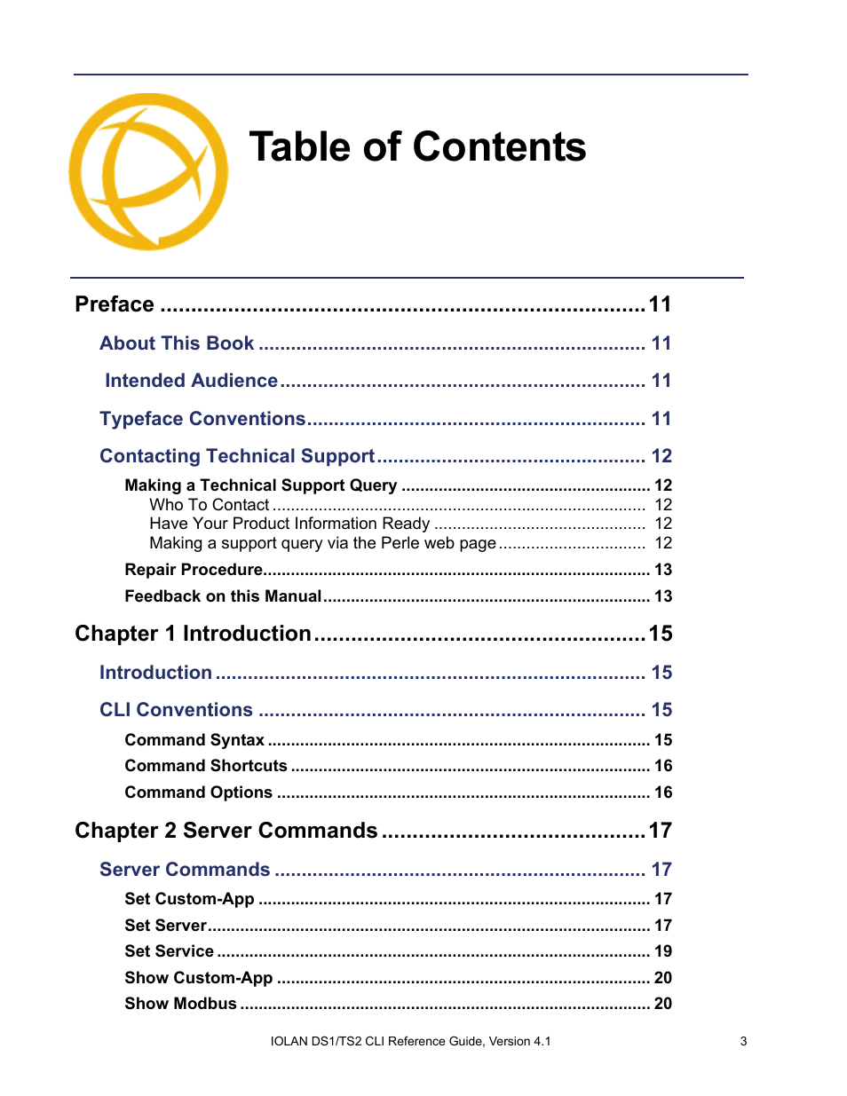 Perle Systems 5500208-41 User Manual | Page 3 / 93