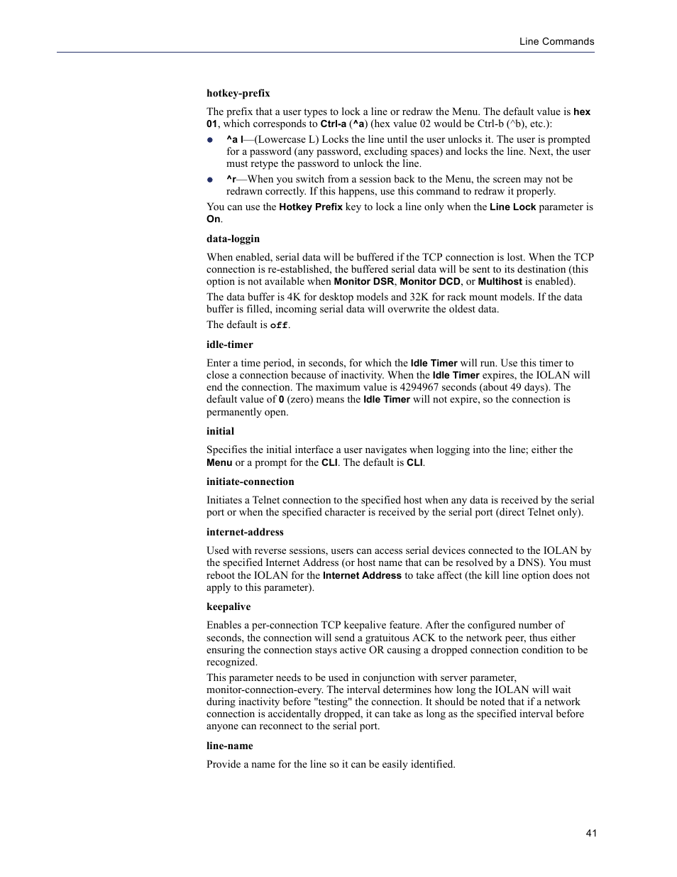 Perle Systems 5500208-41 User Manual | Page 41 / 93