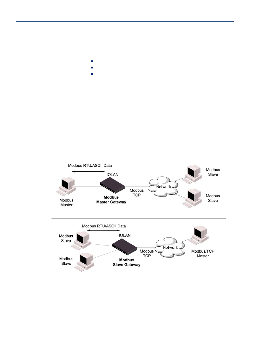 Modbus gateway profile, Overview functionality | Perle Systems Perle IOLAN DS1 User Manual | Page 106 / 224