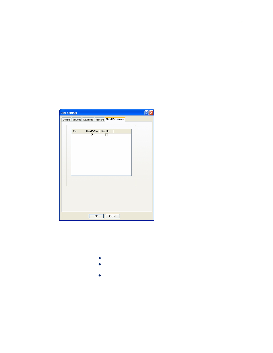 Serial port access tab, Overview field descriptions | Perle Systems Perle IOLAN DS1 User Manual | Page 125 / 224