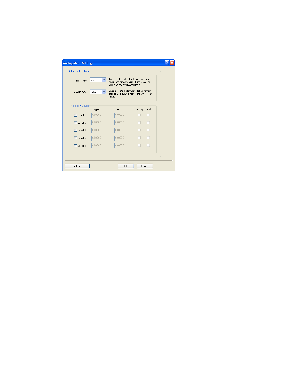Advanced analog alarm settings | Perle Systems Perle IOLAN DS1 User Manual | Page 149 / 224