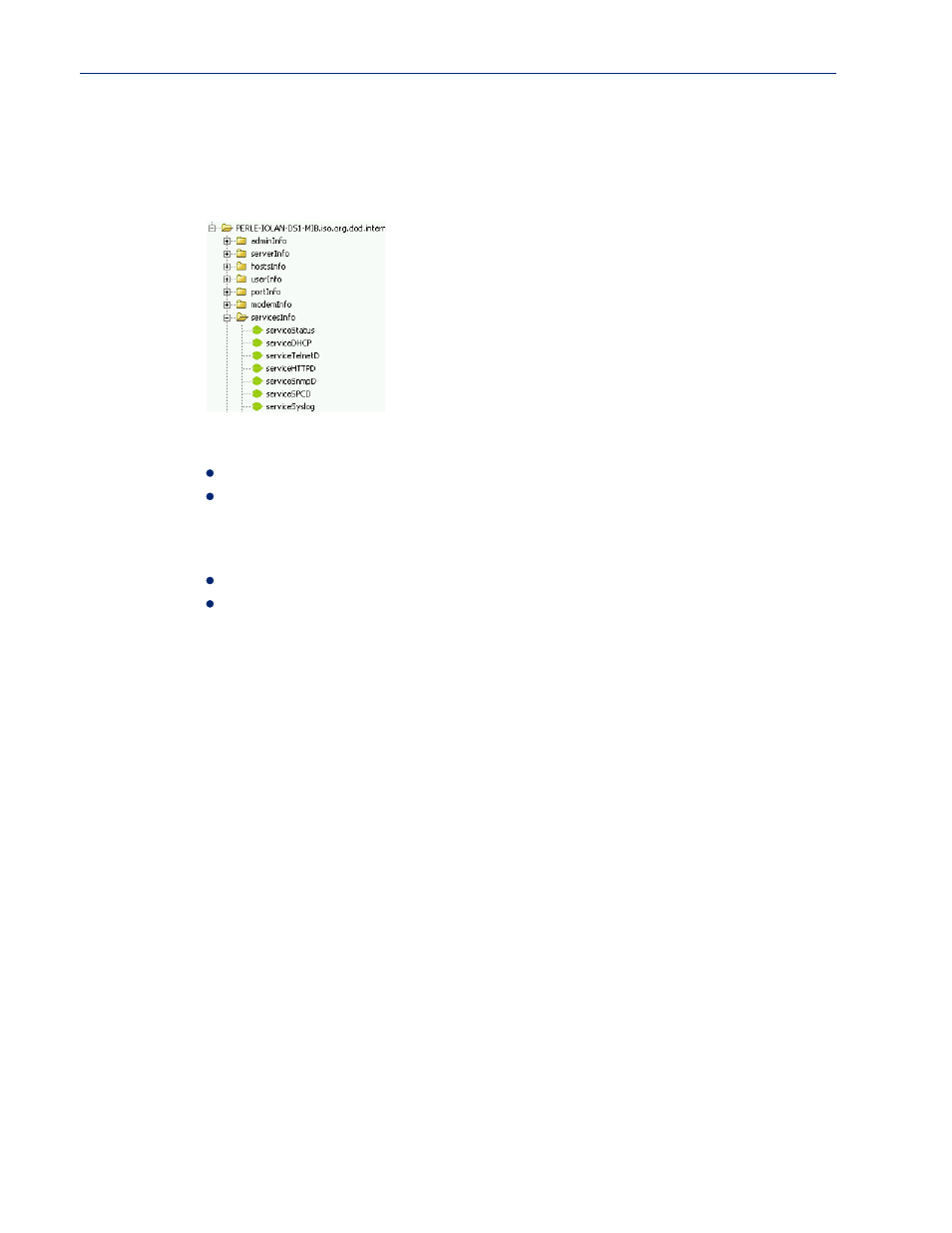 Using the snmp mib | Perle Systems Perle IOLAN DS1 User Manual | Page 43 / 224