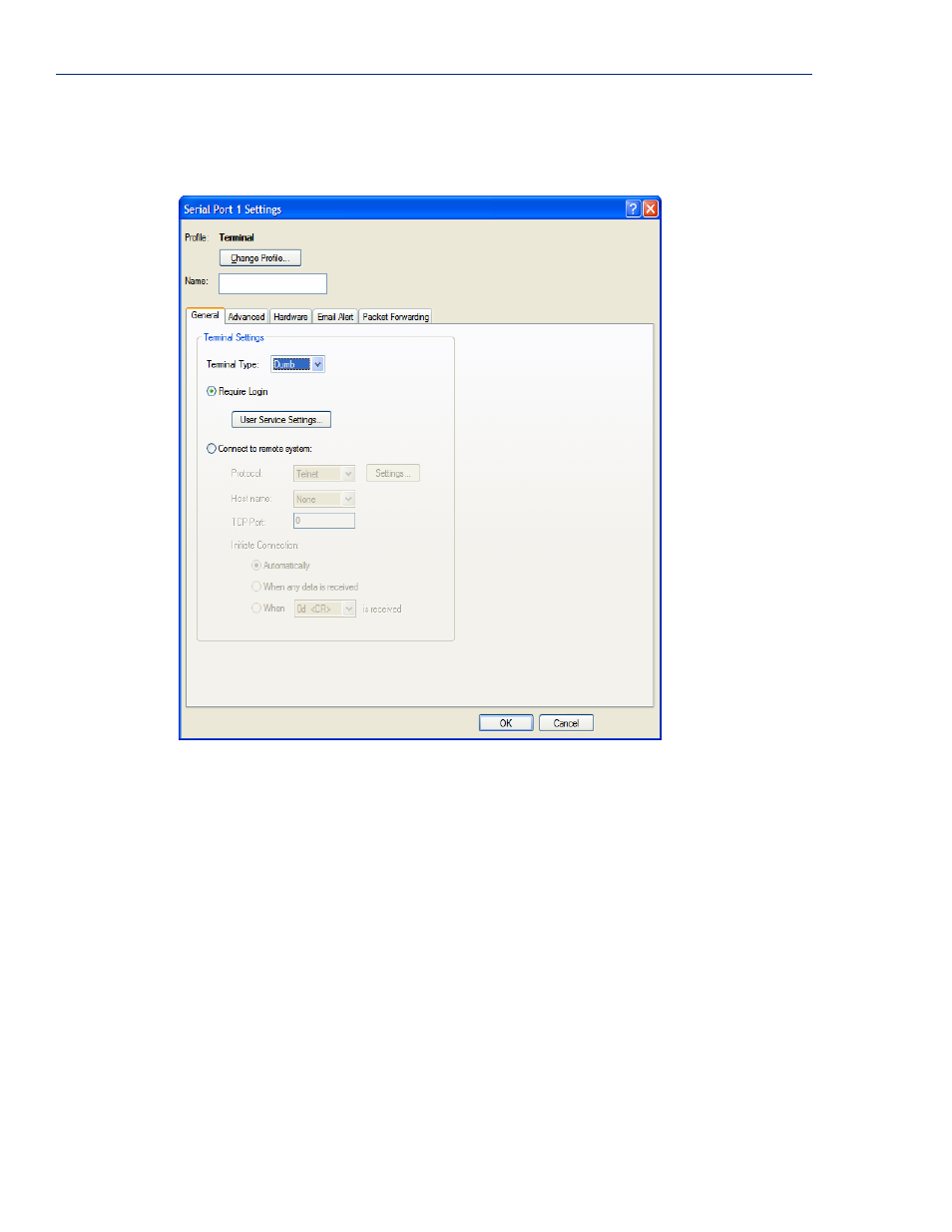 Editing a serial port | Perle Systems Perle IOLAN DS1 User Manual | Page 68 / 224