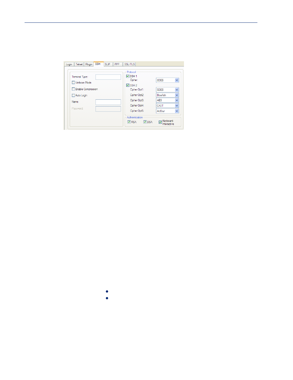 Ssh settings | Perle Systems 5500161-40 User Manual | Page 153 / 424