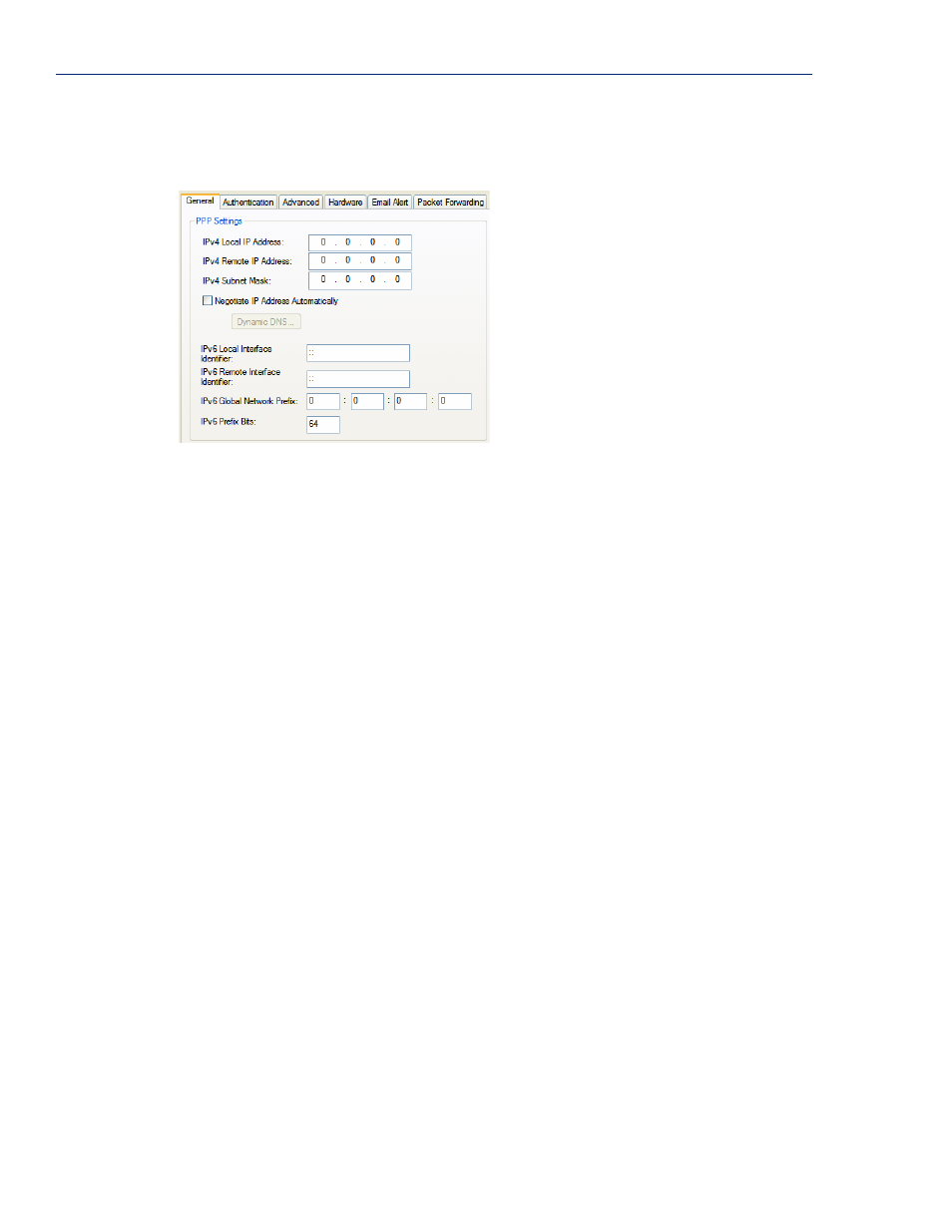 General tab field descriptions | Perle Systems 5500161-40 User Manual | Page 182 / 424