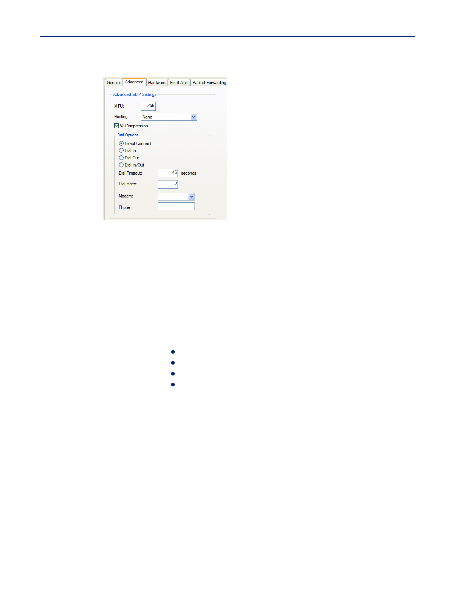 Advanced tab field descriptions | Perle Systems 5500161-40 User Manual | Page 191 / 424