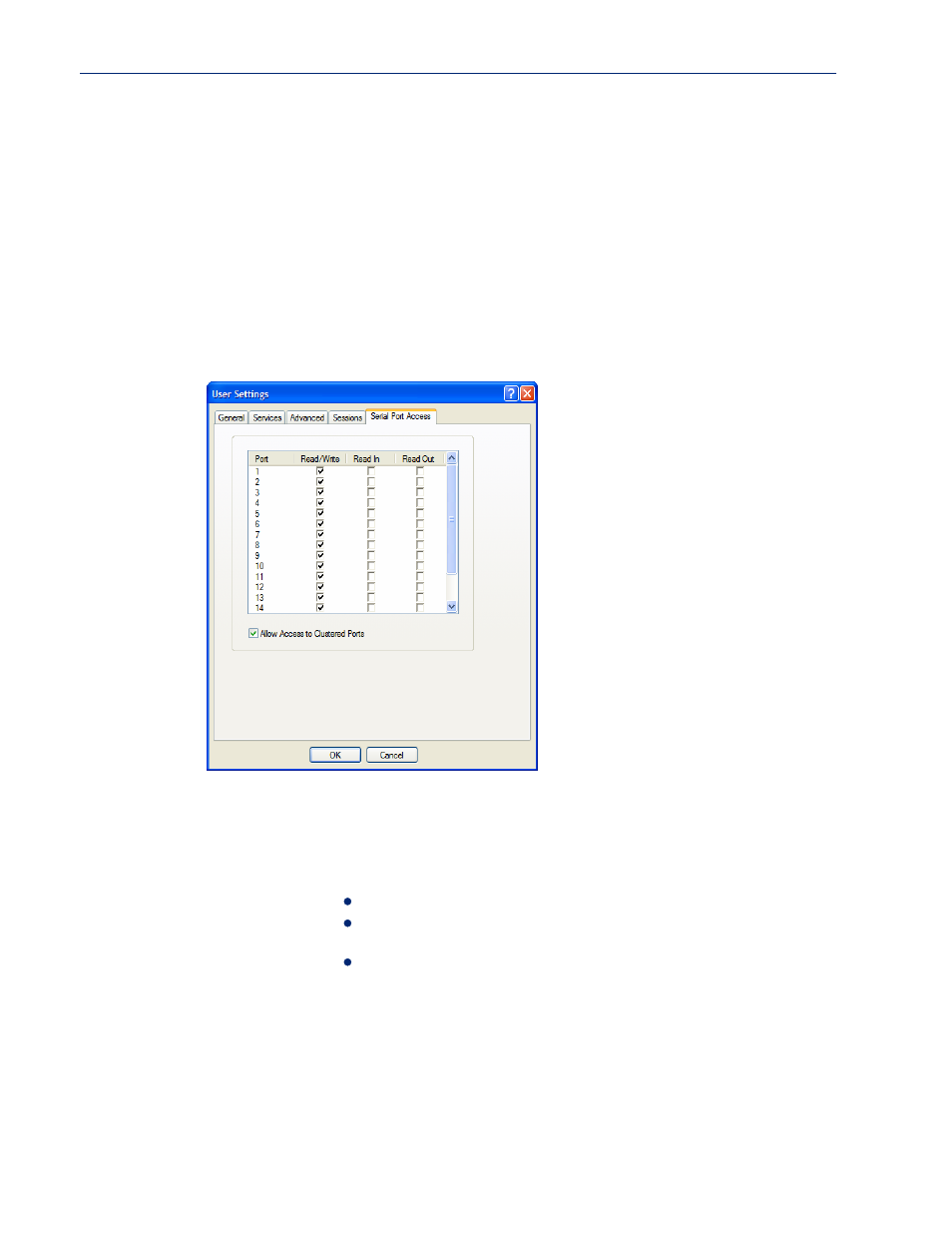 Serial port access tab, Overview field descriptions | Perle Systems 5500161-40 User Manual | Page 211 / 424