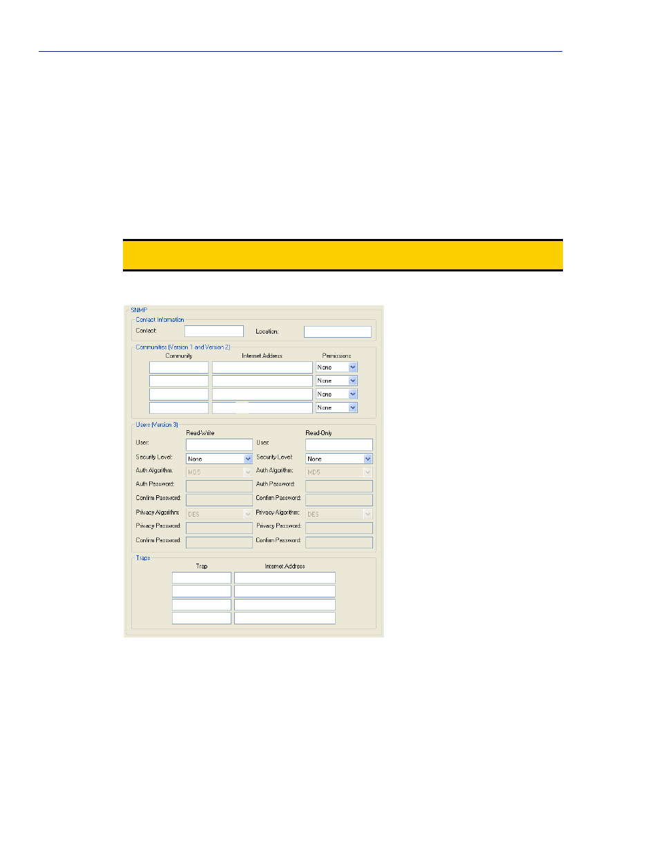 Management, Snmp, Overview field descriptions | Perle Systems 5500161-40 User Manual | Page 302 / 424