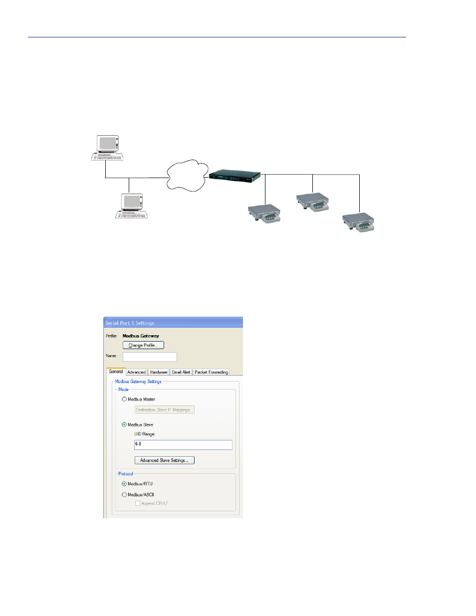 Modbus slave settings | Perle Systems 5500161-40 User Manual | Page 336 / 424