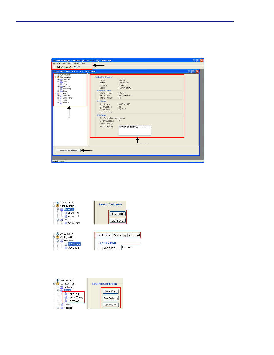 Using devicemanager, Navigating the options | Perle Systems 5500161-40 User Manual | Page 56 / 424