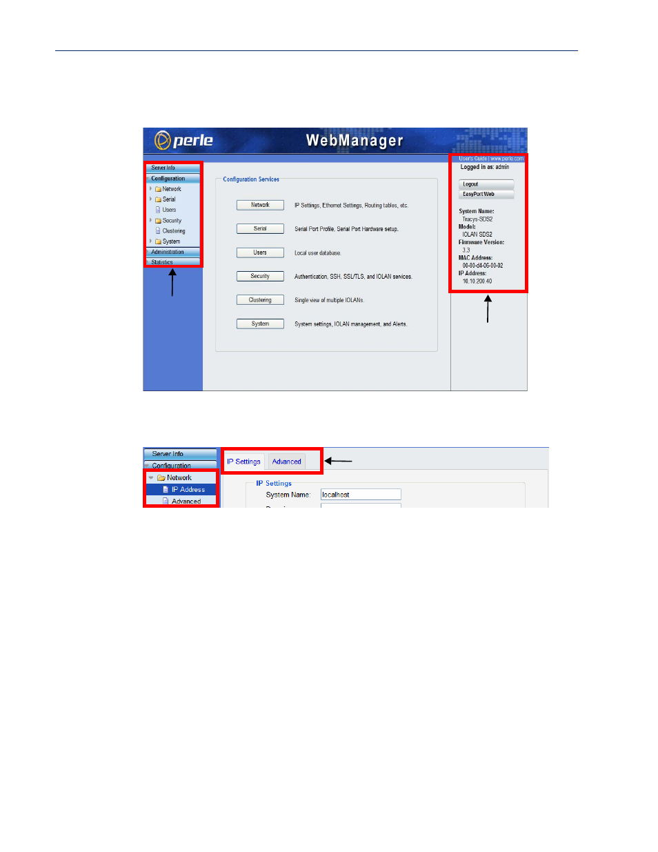 Using webmanager | Perle Systems 5500161-40 User Manual | Page 59 / 424