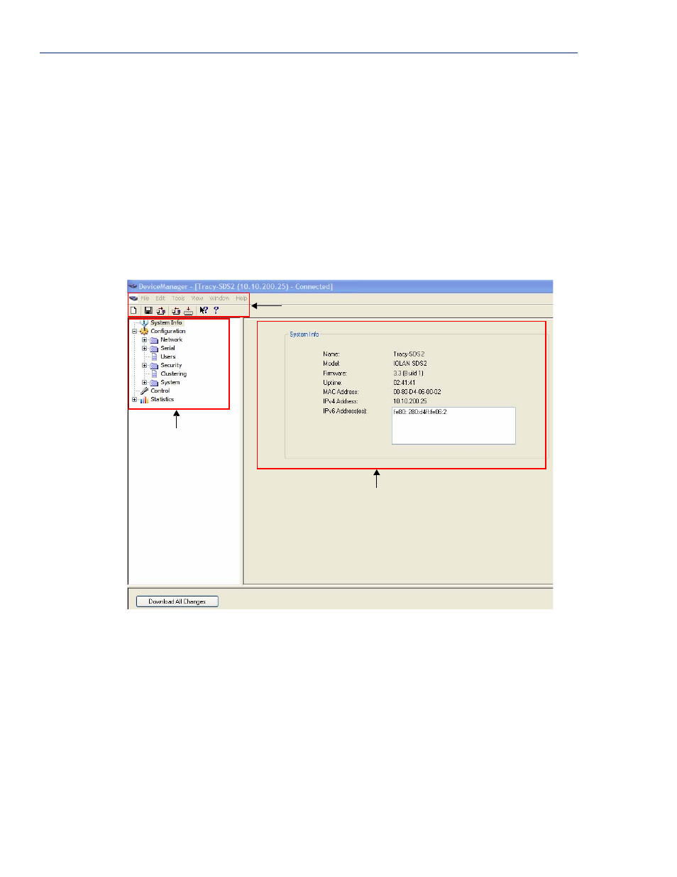 Navigating devicemanager/webmanager, Devicemanager | Perle Systems 5500161-40 User Manual | Page 84 / 424