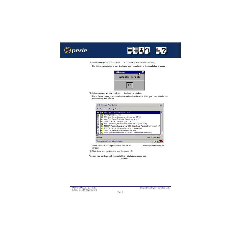 Perle Systems Adaptors User Manual | Page 58 / 129