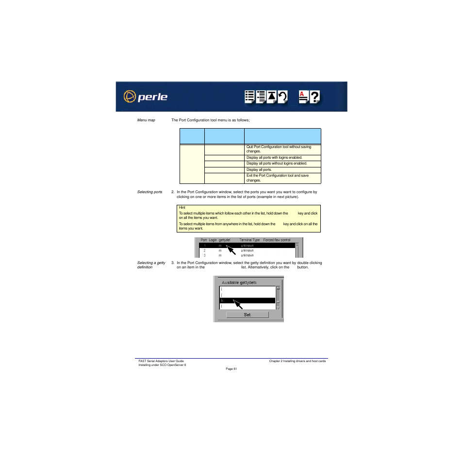 Perle Systems Adaptors User Manual | Page 61 / 129