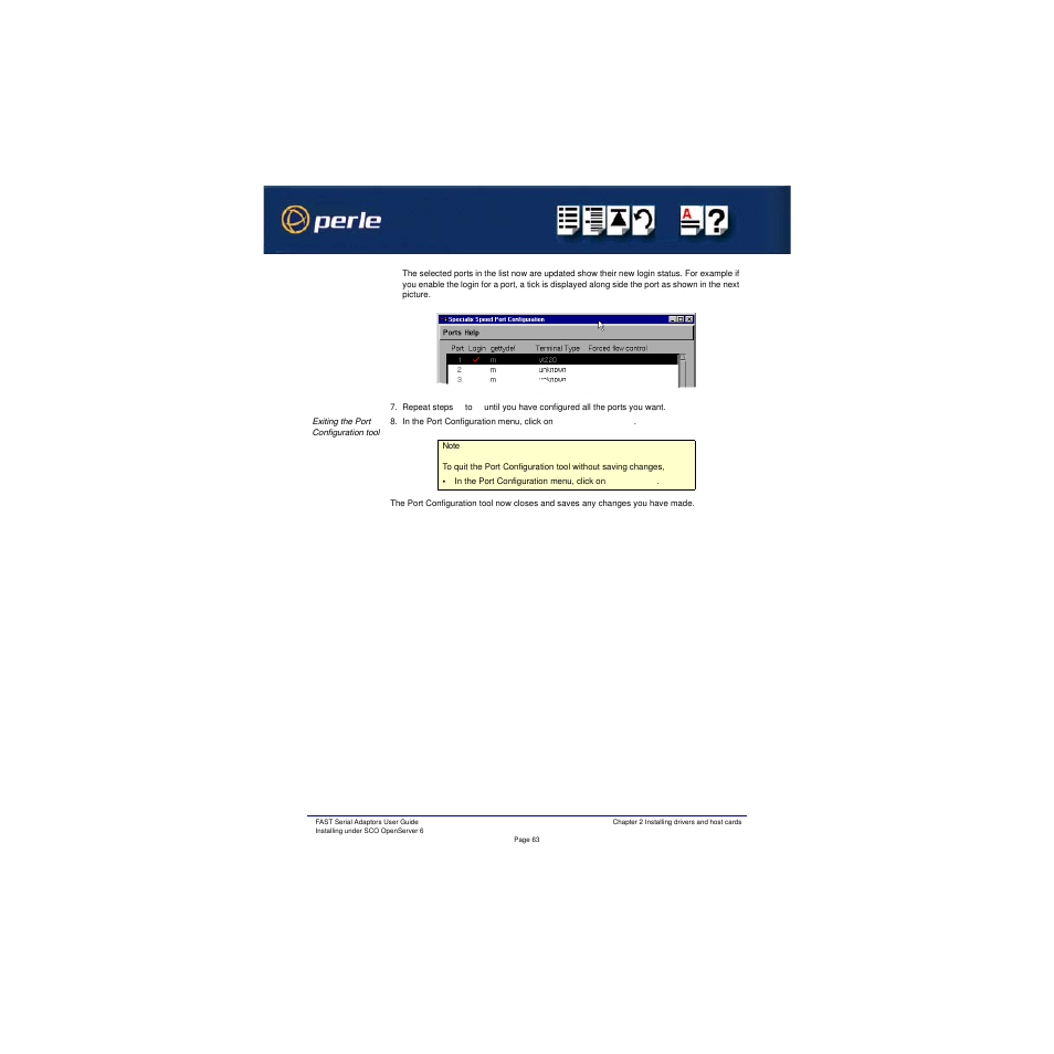 Perle Systems Adaptors User Manual | Page 63 / 129