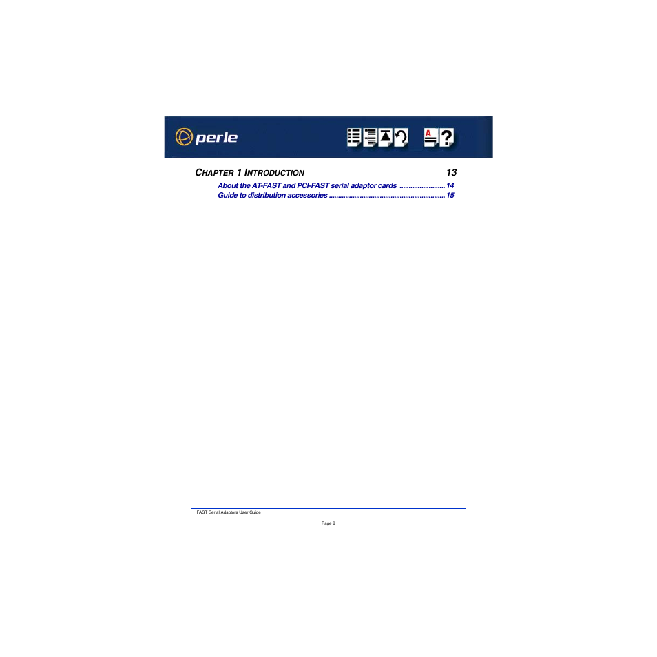 Chapter 1 introduction 13 | Perle Systems Adaptors User Manual | Page 9 / 129