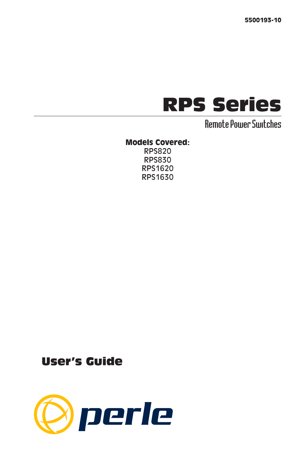 Perle Systems RPS1630 User Manual | 72 pages