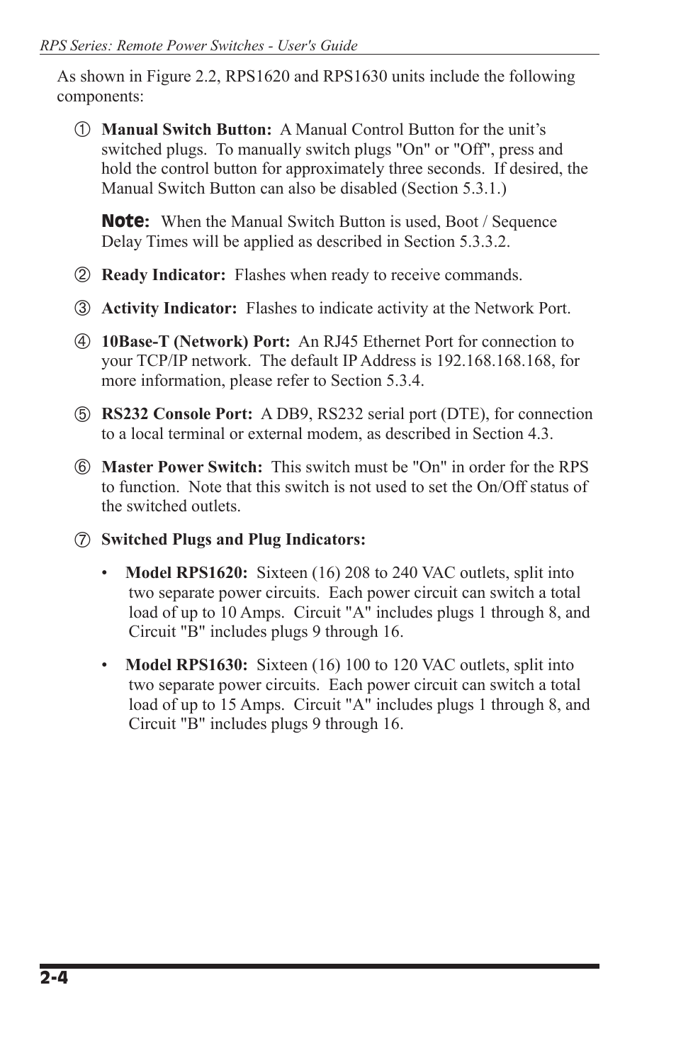 Perle Systems RPS1630 User Manual | Page 12 / 72