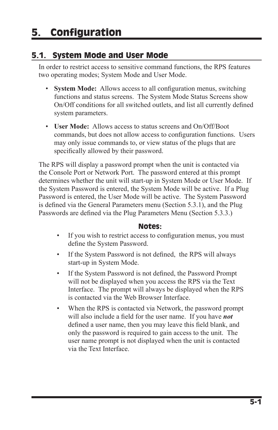 Configuration | Perle Systems RPS1630 User Manual | Page 25 / 72